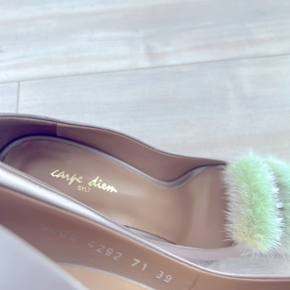 CARPE DIEM - NWOT - Pink and fur with rhinestones heels size 39 US 8/8.5 - Picture 7 of 11